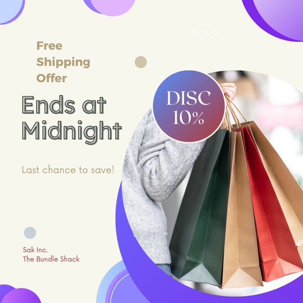 FREE Shipping Event ends at midnight 🌘 🛍🌜